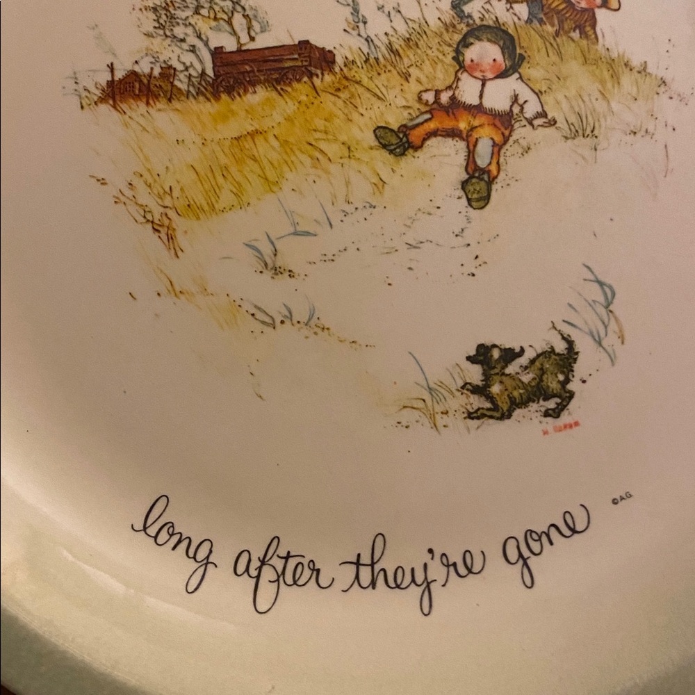 Charming Decorative Holly Hobbie Plate with Green Rim - Picture 4 of 4